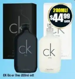 Chemist Warehouse CK Be or One edt offer