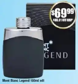 Chemist Warehouse Mont Blanc Legend edt offer