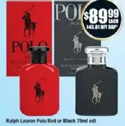 Chemist Warehouse Ralph Lauren Polo Red or Black edt offer