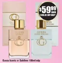 Chemist Warehouse Guess Iconic or Sublime edp offer