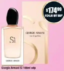 Chemist Warehouse Giorgio Armani Si edp offer