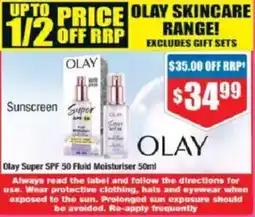 Chemist Warehouse Olay Super SPF 50 Fluid Moisturiser offer