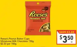 Supa Valu Peanut Butter Cups Miniatures Milk Chocolate offer
