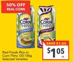 Supa Valu Rice or Corn Thins offer