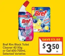 Supa Valu Rim Block Toilet Cleaner or Gel offer