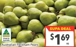 Supa Valu Packham Pears offer