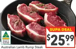 Supa Valu Lamb Rump Steak offer
