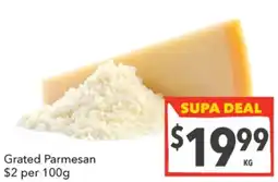 Supa Valu Grated Parmesan offer