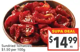 Supa Valu Sundried Tomatoes offer