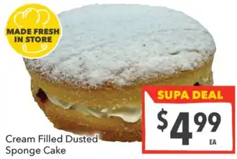 Supa Valu Cream Filled Dusted Sponge Cake offer