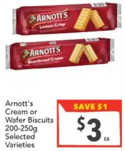 Supa Valu Cream or Wafer Biscuits offer