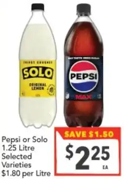 Supa Valu Pepsi or Solo offer