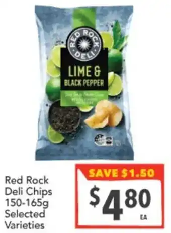 Supa Valu Red Rock Deli Chips offer