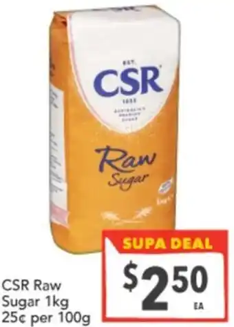 Supa Valu CSR Raw Sugar offer
