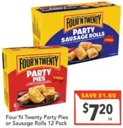 Supa Valu Party Pies or Sausage Rolls offer