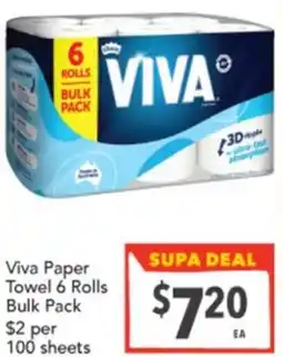 Supa Valu Viva Paper Towel offer