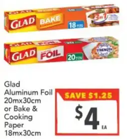 Supa Valu Aluminum Foil or Bake & Cooking Paper offer