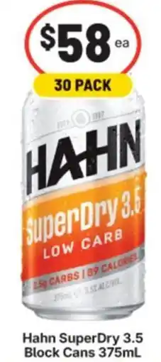 Supa Valu Hahn SuperDry 3.5 Block Cans offer