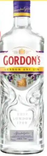 Supa Valu Captain Morgan Spiced Gold, Skrewball Peanut Butter Whiskey or Gordon's London Dry Gin Gordon's London Dry Gin offer