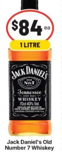 Supa Valu Jack Daniel's Old Number 7 Whiskey offer