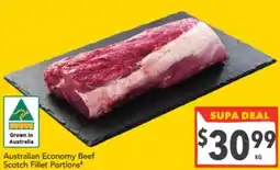 Supa Valu Economy Beef Scotch Fillet Portions offer