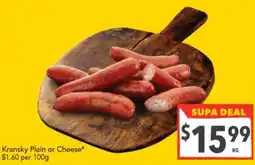 Supa Valu Plain or Cheese offer