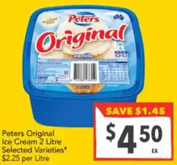Supa Valu Original Ice Cream offer