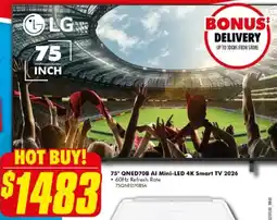 The Good Guys 75" QNED70B AI Mini-LED 4K Smart TV 2026 offer