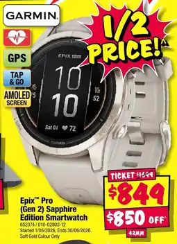 JB Hi-Fi Epix Pro (Gen 2) Sapphire Edition Smartwatch offer