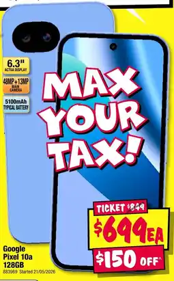 JB Hi-Fi Google Pixel 10a offer