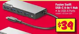 JB Hi-Fi Fusion Swift USB-C 4-In-1 Hub offer