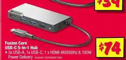 JB Hi-Fi Fusion Core USB-C 5-In-1 Hub offer