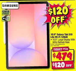 JB Hi-Fi 10.9" Galaxy Tab S10 Lite offer