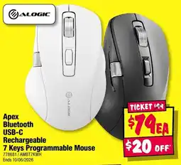 JB Hi-Fi Apex Bluetooth USB-C Rechargeable 7 Keys Programmable Mouse offer
