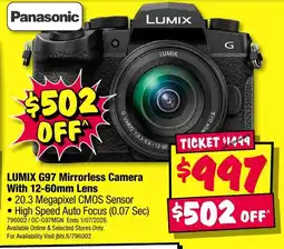 JB Hi-Fi LUMIX G97 offer