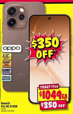 JB Hi-Fi Reno15 Pro 5G offer
