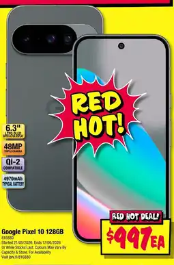 JB Hi-Fi Google Pixel 10 offer