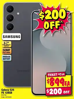 JB Hi-Fi Galaxy S25 FE offer