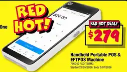 JB Hi-Fi Handheld Portable POS & EFTPOS Machine offer
