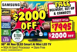 JB Hi-Fi 98" 4K Neo QLED Smart Al Mini LED TV offer