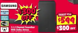 JB Hi-Fi 3.1.2 Channel Soundbar With Dolby Atmos offer