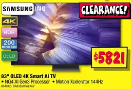 JB Hi-Fi 83" OLED 4K Smart AI TV offer