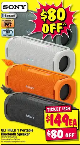 JB Hi-Fi ULT FIELD 1 Portable Bluetooth Speaker offer