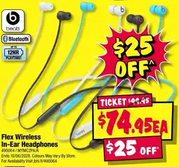 JB Hi-Fi Flex Wireless In-Ear Headphones offer