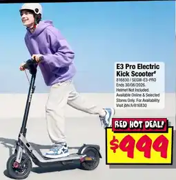 JB Hi-Fi E3 Pro Electric Kick Scooter offer