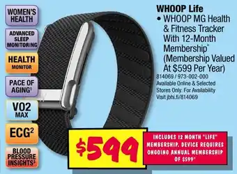 JB Hi-Fi Whoop life offer