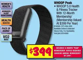 JB Hi-Fi Whoop peak offer
