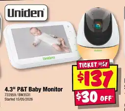 JB Hi-Fi 4.3" P&T Baby Monitor offer