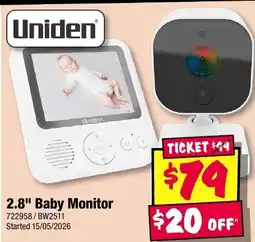 JB Hi-Fi 2.8" Baby Monitor offer