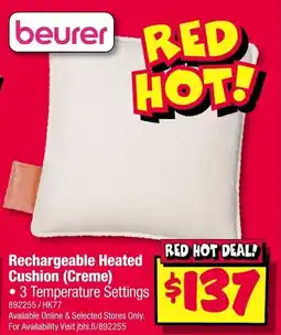 JB Hi-Fi Rechargeable Heated Cushion offer